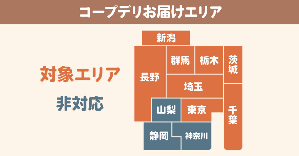 コープデリは神奈川県で利用できない！
